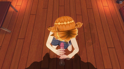 H3DC: 3D hentai village redhead jerking off to city boy