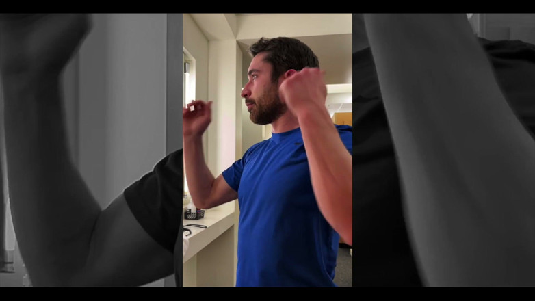 Jay Stroke: Drying off Locker Room After My Post-workout Shower