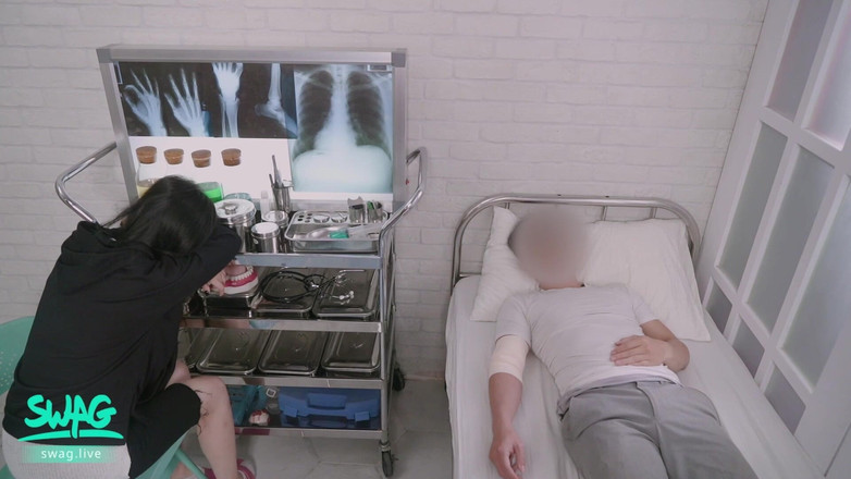SWAG.live: Taiwanese Nurse Fucks Her Patient and Doctor - Uncensored