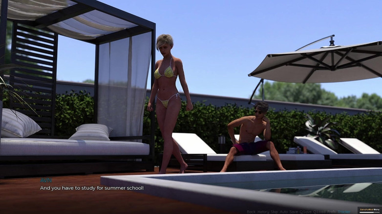 AVNTeller: Summer scent # 1 - treffen sie die vollbusige blonde stiefschwester eve in...