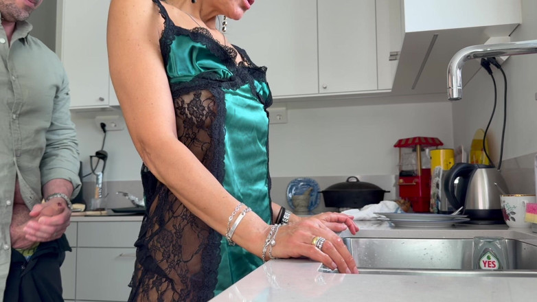 LoveAndRopes: Beautiful MILF Gets Her Ass Fucked Hard While Washing the...