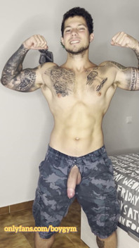 My Big Cock Cums in Military Outfit! with No Touch