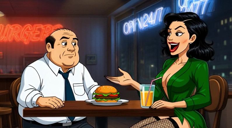 Octopussy Lovers Club: Slut Wife Fucked in Dirty Public Toilet. Cartoon