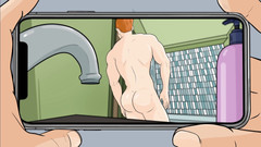 Femboy Maaya: Connorův videohovor škádlí s jeho kulatým zadkem