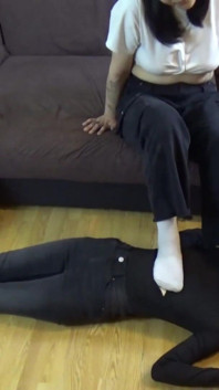 Amateur Lezdom Sock Smelling