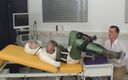Rubber &amp; Clinic Studio - 1ATOYS: Извращенная машина трахается в резине на гинекологическом стуле