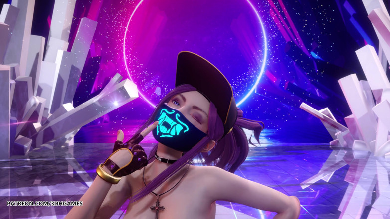 3D-Hentai Games: [MMDの](G)のI - DLEの - おてんば娘ホットヌードダンスアーリアカリイブリンカイサリーグオブレジェンドKDAの