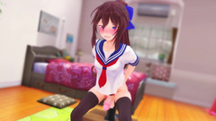 Velvixian3Futanari: Hikari con un grosso dildo futa shemale