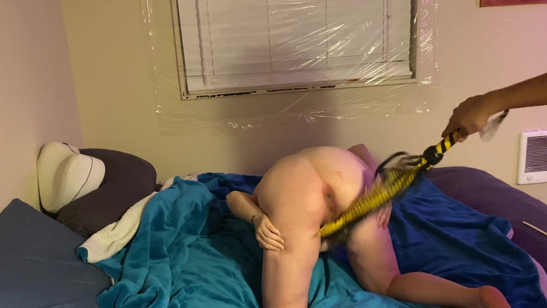 Hot potato girl: Tits tied, flogged, caned, and fisted
