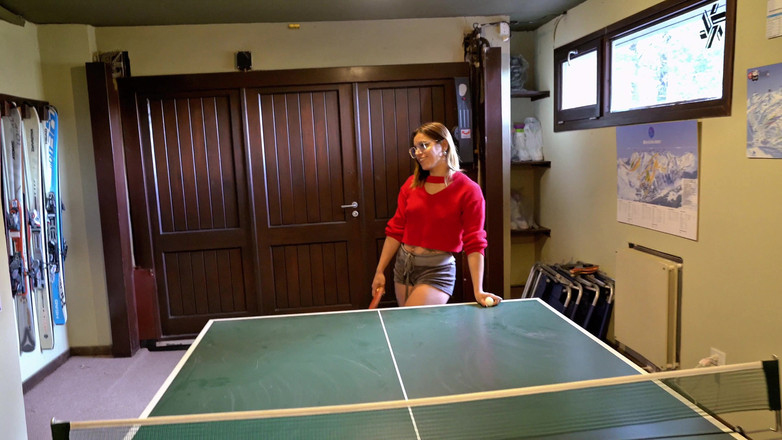 Sweet American: Pingpong Seks. Het Spel Van Het Uittrekken Van Kleren Liep...