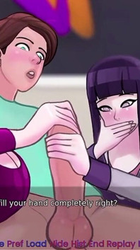 Hinata из Наруто трахают в тройничке как часть Therepy!!