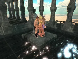 Futa Fantasy 3D: Hot Orgy with Futanari Blonde