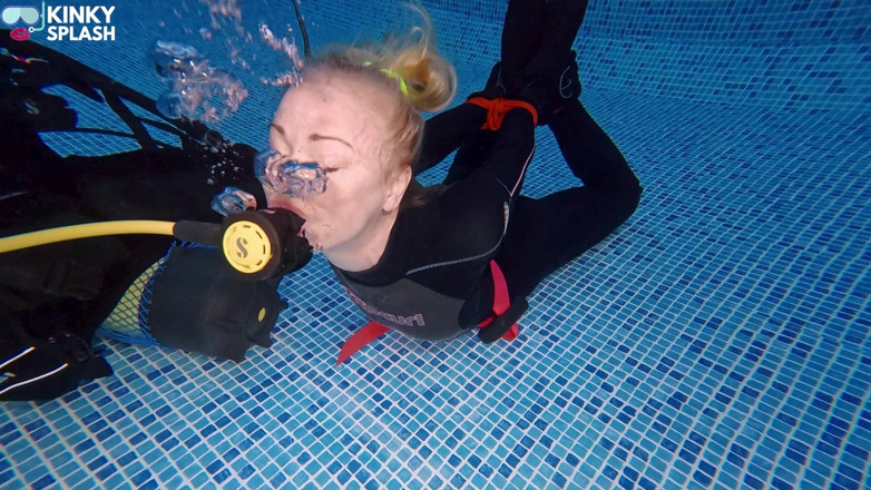 UKCuteGirl Lucy Lauren: Hogtied &amp; Breathless: Underwater Scuba Tease