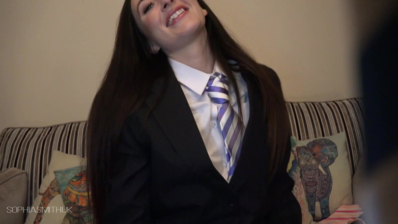 SophiaSmithUK: शर्ट और टाई छेड़ना और इनकार करना