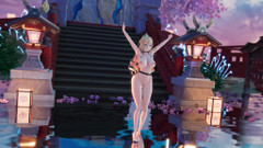 MikuMotion: [mmd] 幽兰黛尔-shake It 大奶晃动小穴露出