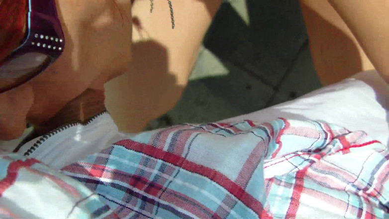 Popp Sylvie: Outdoor cum swallow with Popp Sylvie