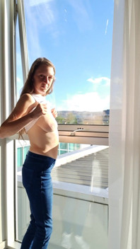 Shaking My Boobies at My Hotel Window