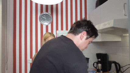 Femdom Austria: House slave's cleaning job in the kitchen