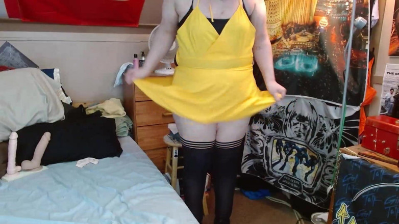 CosmicJones88: Sissy Bitch Teases shaking its fat ass and playing with...