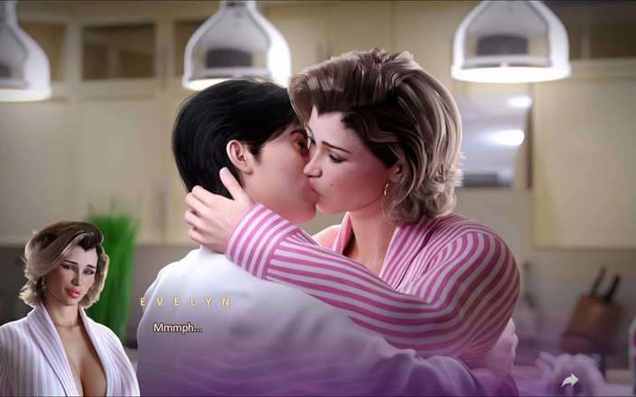 Naughty gameplays: 정신망상의 종말 - 아름답고 섹시한 여주인에게 키스한 후 완벽한 뚱보 엄마 몸매를 과시합니다.