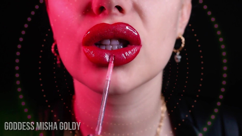 Goddess Misha Goldy: Kontrol kimde: sen mi kırmızı dudaklarım mı?