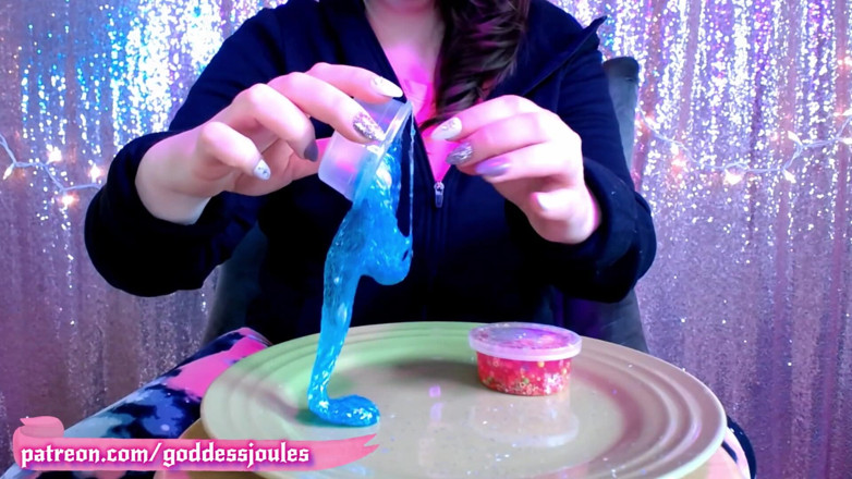 goddessjoules: ジャイアンテス・ネイルタッピング ASMR グリッタースライム