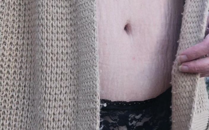 Miststueck69: My Hairy Pussy Fucked with Dildo Outside in the Forest