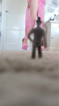 Giantess Kink: Tiny Pathetic Perve Gets Caught