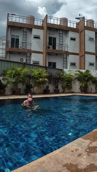 Sfw Playing About in Our Swimming Pool