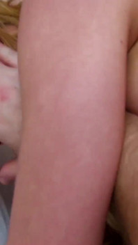 Busty blonde babe gets plowed roughly before getting facialized