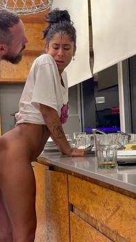 For Dinner We Have Hot, Juicy Pussy - Hardcore Fuck in Doggy Style and Cowgirl Bts
