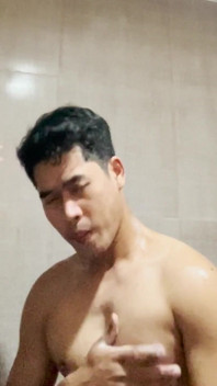 Ron solo in bathroom