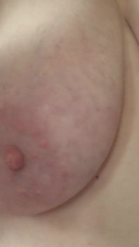 Big Natural Boobs Close up. a Home Camera Watches a Mature Wife.