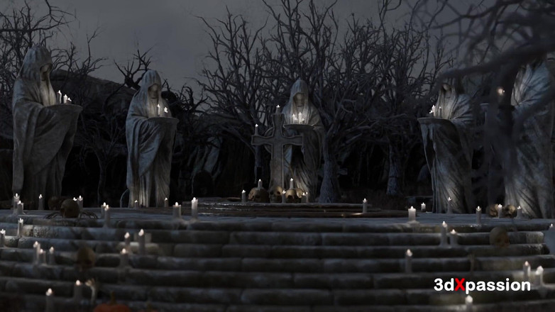 3dxpassion: Halloween a terra nuda - Delizia del campo di zucche: segreto