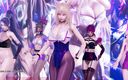 3D-Hentai Games: Dalshabet - 조커 Ahri Akali Kaisa Evelyn Seraphine 스트립쇼 kda 섹시한 kpop 댄스 4 K 리그 전설