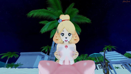 Hentai Smash: Isabelle dientot habis-habisan di pantai sampai toketnya dientot habis-habisan - new...