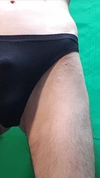 Black Thong Try on