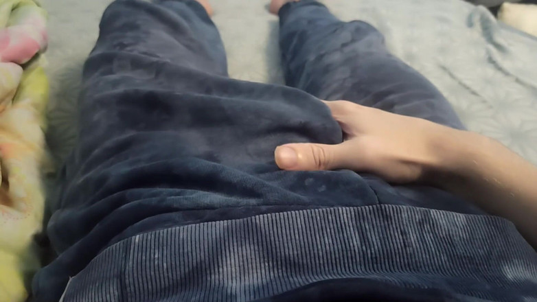 Pasha: Guy in Pants Is Massaging His Cock