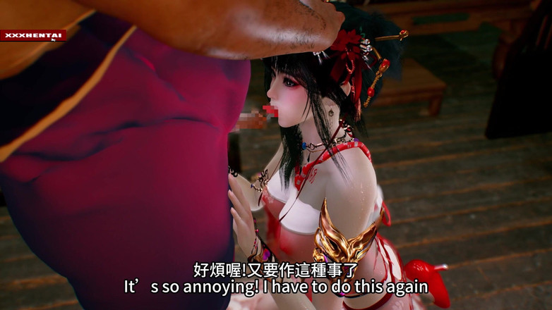 Soiyu Hentai: Королева 3D ночного царства с большим черным членом - 3D анимация