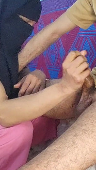 Indian Awara Step Brother Fucks Step Sister in Cowgirl Style After Beautiful Handjob on Live Webcam