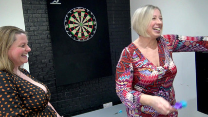 Mrs Marie X: Strip Darts Fuck Threesome