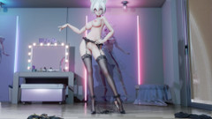 MikuMotion: प्रेमिका-मैगो प्राचीन शैली; सुरुचिपूर्ण Cheongsam; क्रॉचलेस ब्लैक स्टॉकिंग्स