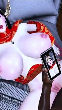 Tentation en réalité virtuelle : courbes divines - animation 3D hentai