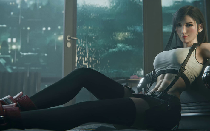 Orlikx: Tifa Lockhart 10 to 0 Countdown JOI for Good Girl Fingering Orgasm 3D...