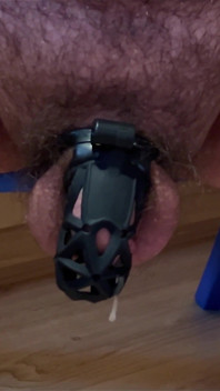 My Caged Cock Tease and Cum