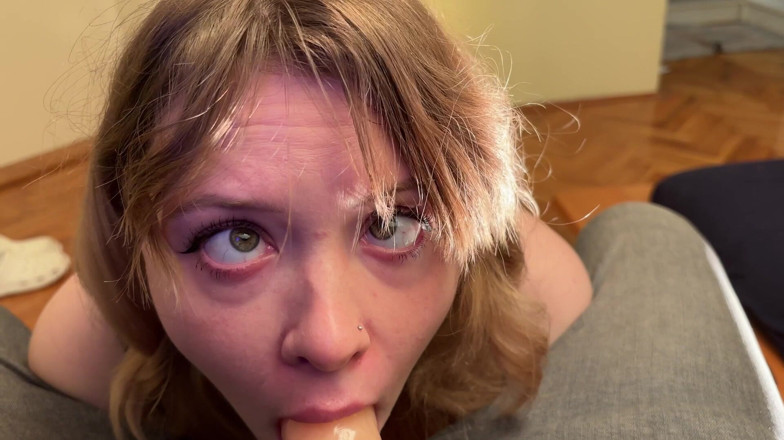 Spacenintenda: Ahegao POV Blowjob in 4K - Kneeling, Dirty Talk, Eye-crossing Part 2