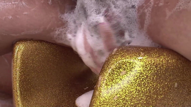 MILF and Big Wet Tits XXX: Horny Asian Babe Nuru Massage and Bath Fuck with Soap