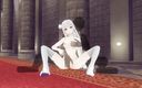 H3DC: 3D Hentai Emilia czuje palce w swojej cipce.