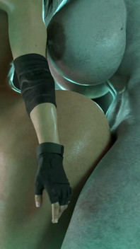 Jill Valentine X Futanari Titan - hard fuck, ogromny kutas animacja 3D