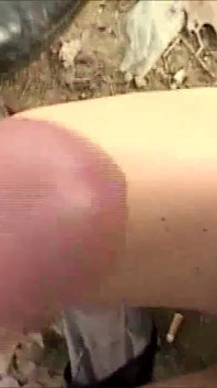 Outdoor sex with an amateur Italian couple, redhead wife, and her dude